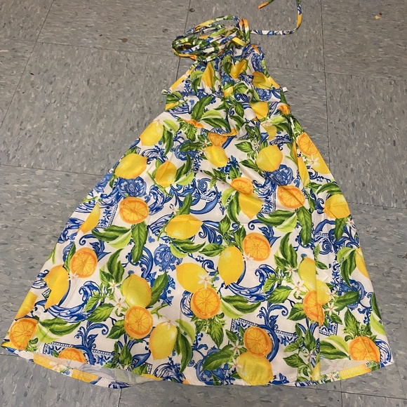 SHEIN Dresses & Skirts - SHEIN Lemon and Vine Print Summer Dress